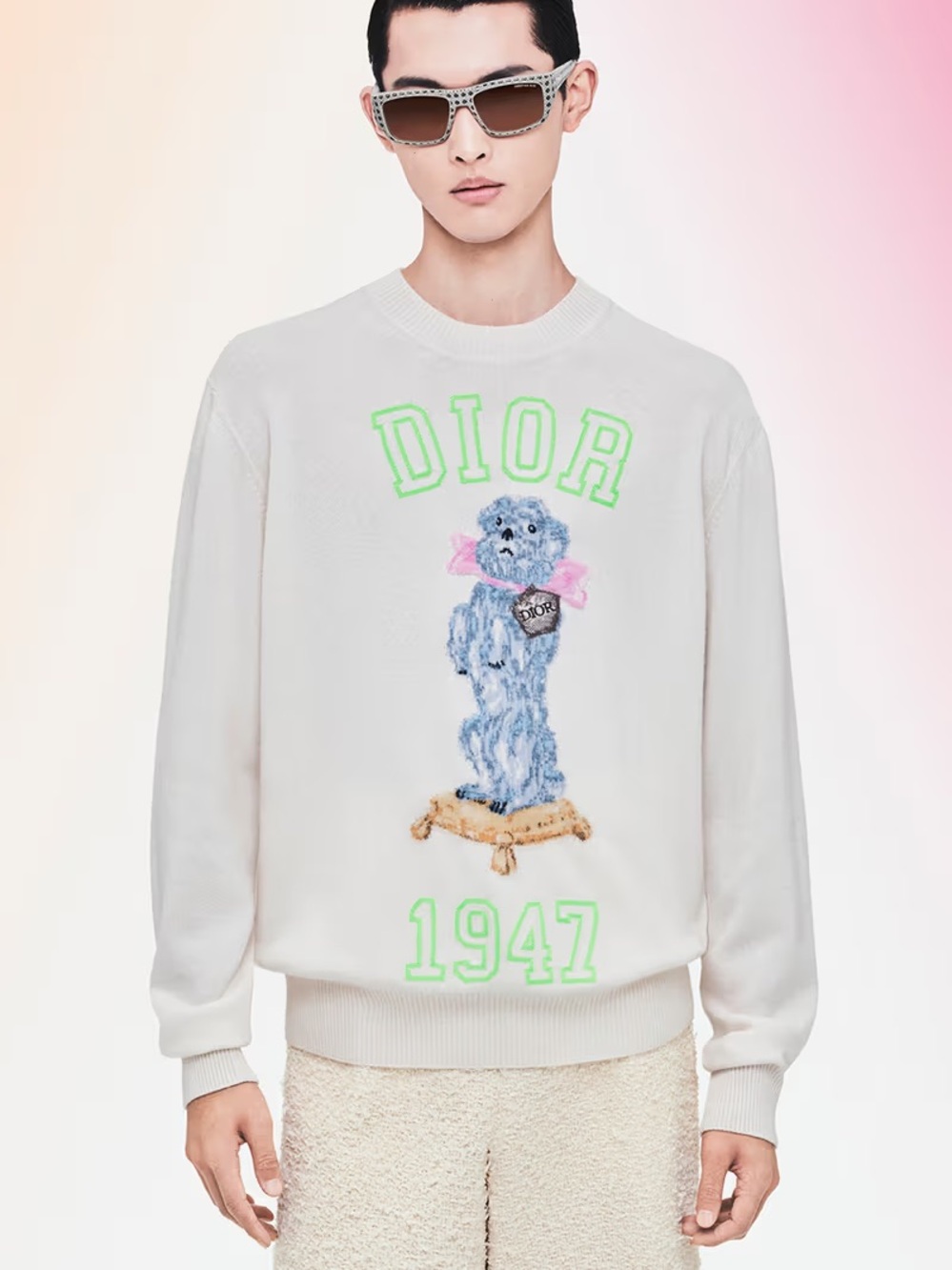 Dior Bobby dog 1947 cashmere sweater